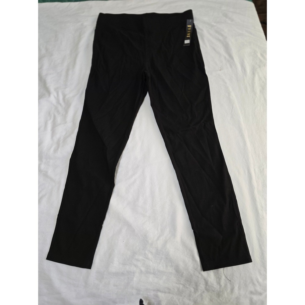 IVINI Black Leggings Pants Stretch Comfort Slim Fit Plus‎ Size 3XL (small) /0490